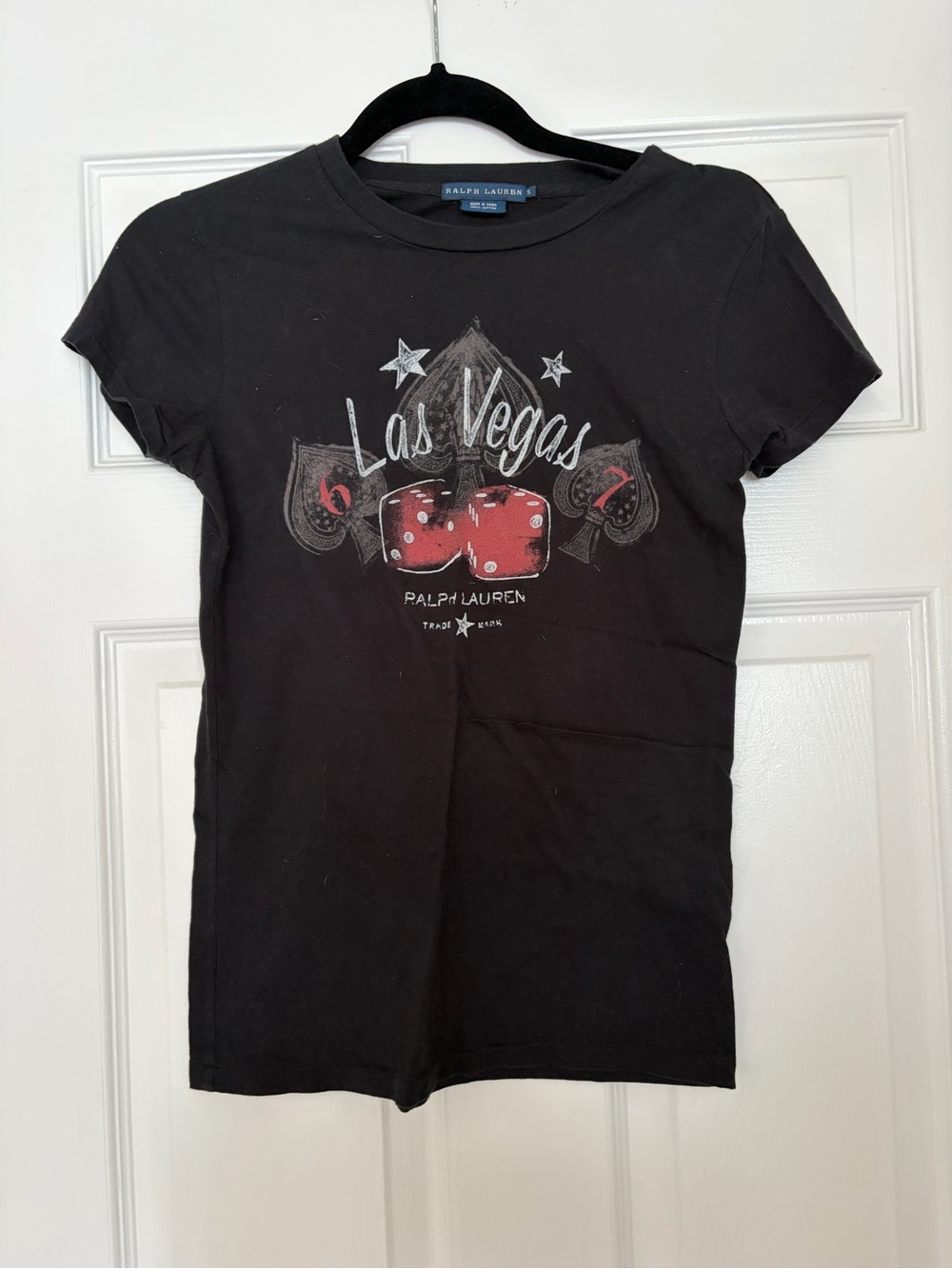 Ralph Lauren 6 7 Las Vegas Graphic Tee - Black with Red Dice